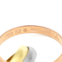 カルティエ Cartier トリニティSM ホワイトゴールドXイエローゴールドXピンクゴールド K18WG K18YG K18PG #52(JP12) リング 指輪 3連 3カラー 12号