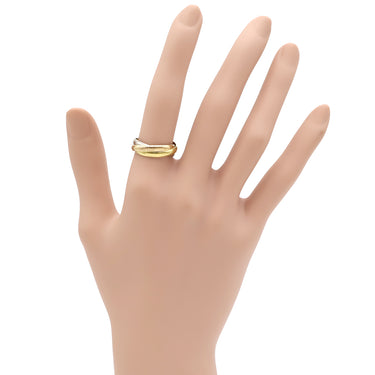 カルティエ Cartier トリニティSM ホワイトゴールドXイエローゴールドXピンクゴールド K18WG K18YG K18PG #52(JP12) リング 指輪 3連 3カラー 12号