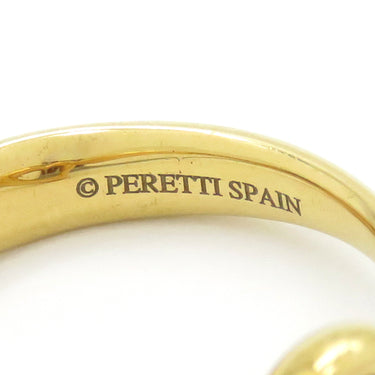 ティファニー Tiffany & Co オープンハート イエローゴールド K18YG ダイヤモンド リング 指輪 T＆Co. ダイヤ 18K YG 18金 Au750 エルサ ペレッティ 9号