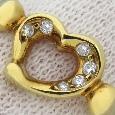 ティファニー Tiffany & Co オープンハート イエローゴールド K18YG ダイヤモンド リング 指輪 T＆Co. ダイヤ 18K YG 18金 Au750 エルサ ペレッティ 9号