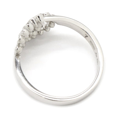 グッチ GUCCI GG ダイヤ ホワイトゴールド K18WG ダイヤモンド #7 リング 指輪 Au750 750 18K 7号