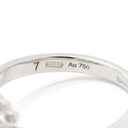 グッチ GUCCI GG ダイヤ ホワイトゴールド K18WG ダイヤモンド #7 リング 指輪 Au750 750 18K 7号