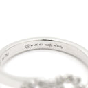 グッチ GUCCI GG ダイヤ ホワイトゴールド K18WG ダイヤモンド #7 リング 指輪 Au750 750 18K 7号