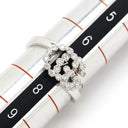 グッチ GUCCI GG ダイヤ ホワイトゴールド K18WG ダイヤモンド #7 リング 指輪 Au750 750 18K 7号