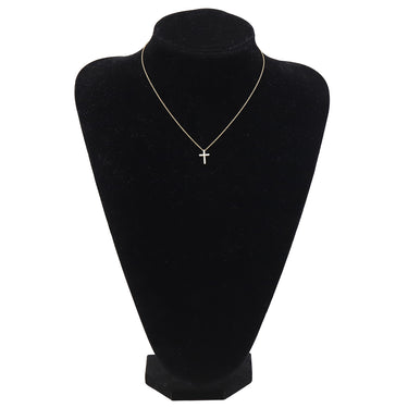 ティファニー Tiffany & Co ミニクロス ダイヤ ペンダント ピンクゴールド K18PG ダイヤモンド ネックレス 11石