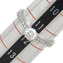 カルティエ Cartier ソリテール ハーフエタニティ プラチナシルバー Pt950 ダイヤモンド #52(JP12) リング 指輪 1粒 1石 11.5号