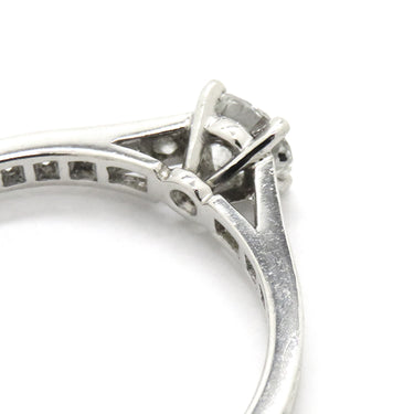 カルティエ Cartier ソリテール ハーフエタニティ プラチナシルバー Pt950 ダイヤモンド #52(JP12) リング 指輪 1粒 1石 11.5号