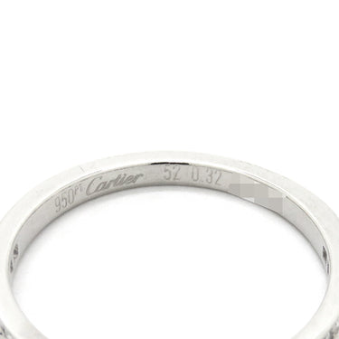 カルティエ Cartier ソリテール ハーフエタニティ プラチナシルバー Pt950 ダイヤモンド #52(JP12) リング 指輪 1粒 1石 11.5号