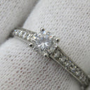 カルティエ Cartier ソリテール ハーフエタニティ プラチナシルバー Pt950 ダイヤモンド #52(JP12) リング 指輪 1粒 1石 11.5号