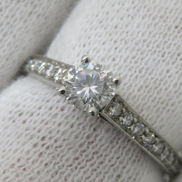 カルティエ Cartier ソリテール ハーフエタニティ プラチナシルバー Pt950 ダイヤモンド #52(JP12) リング 指輪 1粒 1石 11.5号