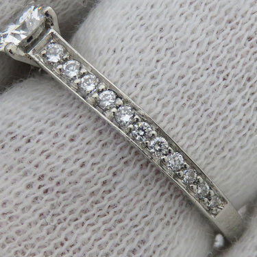 カルティエ Cartier ソリテール ハーフエタニティ プラチナシルバー Pt950 ダイヤモンド #52(JP12) リング 指輪 1粒 1石 11.5号