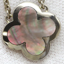 ヴァンクリーフアーペル Van Cleef & Arpels ピュア アルハンブラ ブラックシェル VCARA39600 ブラックシェル×ホワイトゴールド K18WG ブラックマザーオブパール ネックレス 750