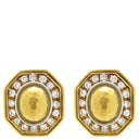 ショーメ CHAUMET イエローゴールド ダイヤモンド K24YG(中央部分のみ) K18YG イヤリング ダイヤ 24K×18K Au999 Au750 オクタゴン　　