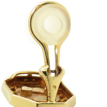 ショーメ CHAUMET イエローゴールド ダイヤモンド K24YG(中央部分のみ) K18YG イヤリング ダイヤ 24K×18K Au999 Au750 オクタゴン　　