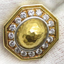 ショーメ CHAUMET イエローゴールド ダイヤモンド K24YG(中央部分のみ) K18YG イヤリング ダイヤ 24K×18K Au999 Au750 オクタゴン　　