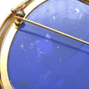 ノンブランド NON BRAND カメオ イエローゴールドXプラチナシルバー K18YG Pt900 ダイヤモンド ブローチ 彫刻 ペンダントトップ