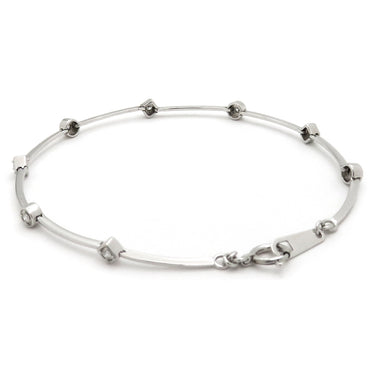 TASAKI TASAKI ホワイトゴールド K18WG ダイヤモンド ブレスレット Au750 18K 8P ダイヤモンド