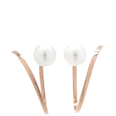 TASAKI TASAKI ア ファイン バランス E-3761 パールホワイト×さくらゴールド K18 サクラゴールド パール ピアス あこや真珠 サクラゴールド 18K Au750
