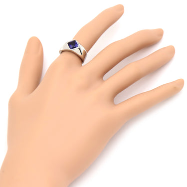 シャネル CHANEL アイオライト アイオライト×ホワイトゴールド K18WG アイオライト リング 指輪 18K AU750 WG 11.5号