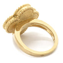 ヴァンクリーフアーペル Van Cleef & Arpels マジック アルハンブラ グレーXイエローゴールド K18YG ダイヤモンド グレーマザーオブパール #53(JP13) リング 指輪 シェル 12.5号