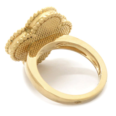 ヴァンクリーフアーペル Van Cleef & Arpels マジック アルハンブラ グレーXイエローゴールド K18YG ダイヤモンド グレーマザーオブパール #53(JP13) リング 指輪 シェル 12.5号