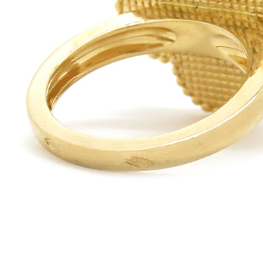 ヴァンクリーフアーペル Van Cleef & Arpels マジック アルハンブラ グレーXイエローゴールド K18YG ダイヤモンド グレーマザーオブパール #53(JP13) リング 指輪 シェル 12.5号