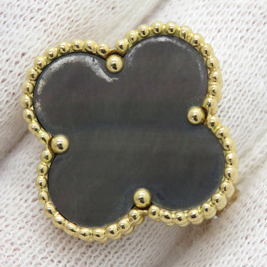 ヴァンクリーフアーペル Van Cleef & Arpels マジック アルハンブラ グレーXイエローゴールド K18YG ダイヤモンド グレーマザーオブパール #53(JP13) リング 指輪 シェル 12.5号