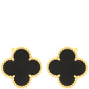 ヴァンクリーフアーペル Van Cleef & Arpels ヴィンテージ アルハンブラ イヤリング VCARA44200 ブラック×イエローゴールド K18YG オニキス イヤリング 黒 750YG 18K