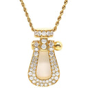 フレッド FRED フォース10 LM フルダイヤ 3B0209 イエローゴールド K18YG ダイヤモンド ネックレス AU750 18K