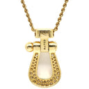 フレッド FRED フォース10 LM フルダイヤ 3B0209 イエローゴールド K18YG ダイヤモンド ネックレス AU750 18K