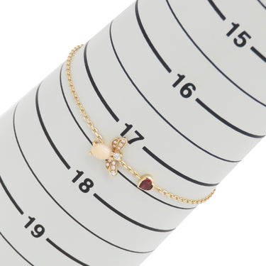 ショーメ CHAUMET アトラップ モア ビー 081714-000 ピンクゴールド K18PG ガーネット ピンクオパール ダイヤモンド ブレスレット ハチモチーフ