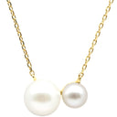 4℃ 4℃ K18 イエローゴールド ツイン パール ネックレス イエローゴールド K18YG パール ネックレス K18YG 750 真珠