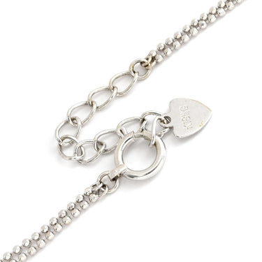 ノンブランド NON BRAND ボールチェーン Wチェーンブレス ホワイトゴールド K18WG ブレスレット 750 18K