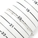 ノンブランド NON BRAND ボールチェーン Wチェーンブレス ホワイトゴールド K18WG ブレスレット 750 18K