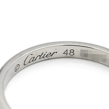 カルティエ Cartier ダムール ウエディング プラチナシルバー Pt950 #48(JP8) リング 指輪 8号