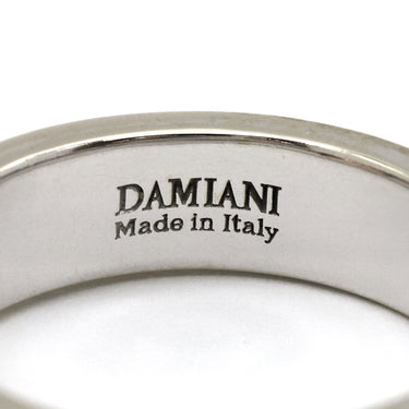 ダミアーニ DAMIANI ロゴ リング ピンクゴールド×ホワイトゴールド K18PG K18WG ダイヤモンド リング 指輪 PG×WG コンビ 1P ダイヤモンド 16号