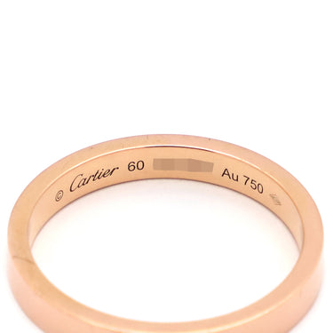 カルティエ Cartier C ドゥ カルティエ ピンクゴールド K18PG #60(JP19) リング 指輪 ウェディングリング ピンクゴールド 18K PG 19号