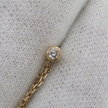 カルティエ Cartier トリニティ ダイヤ ホワイトゴールドXイエローゴールドXピンクゴールド K18YG K18PG K18WG ピアス ドロップ 1P 750 18K