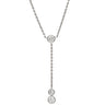 ティファニー Tiffany & Co バイ ザ ヤード 3ドロップ ダイヤモンド プラチナシルバー Pt950 ダイヤモンド ネックレス 3P
