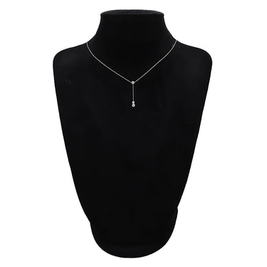 ティファニー Tiffany & Co バイ ザ ヤード 3ドロップ ダイヤモンド プラチナシルバー Pt950 ダイヤモンド ネックレス 3P