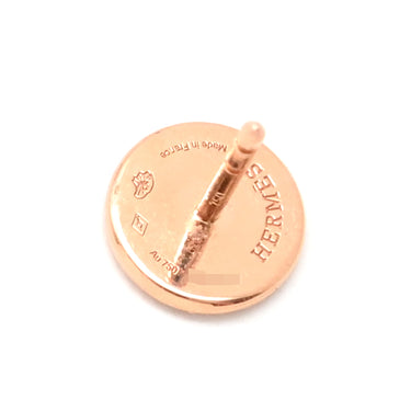 エルメス HERMES エクスリブリス TPM ピンクゴールド K18PG ピアス Au750 ローズゴールド