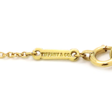 ティファニー Tiffany & Co バイザヤード シングルダイヤモンド ペンダント イエローゴールド K18YG ダイヤモンド ネックレス 750YG T&Co. 1石 エルサペレッティ