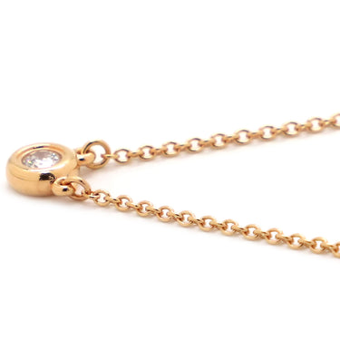 ティファニー Tiffany & Co バイザヤード シングルダイヤモンド ペンダント イエローゴールド K18YG ダイヤモンド ネックレス 750YG T&Co. 1石 エルサペレッティ