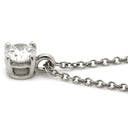 ティファニー Tiffany & Co ソリティア ダイヤモンド ペンダント 60007524 プラチナシルバー Pt950 ダイヤモンド ネックレス PT950 1Pダイヤ