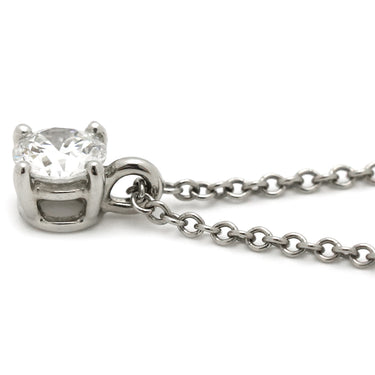 ティファニー Tiffany & Co ソリティア ダイヤモンド ペンダント 60007524 プラチナシルバー Pt950 ダイヤモンド ネックレス PT950 1Pダイヤ