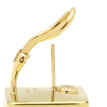 ティファニー Tiffany & Co ヴィンテージ サイコロモチーフ ホワイトXブラックXイエローゴールド K18YG オニキス マザーオブパール ピアス 黒 白 ダイス