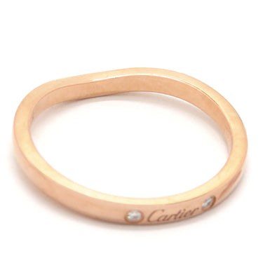 カルティエ Cartier バレリーナ カーブ CRB4098655 ピンクゴールド K18PG ダイヤモンド #55(JP15) リング 指輪 3Pダイヤ 14号