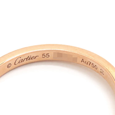カルティエ Cartier バレリーナ カーブ CRB4098655 ピンクゴールド K18PG ダイヤモンド #55(JP15) リング 指輪 3Pダイヤ 14号