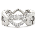 カルティエ Cartier Cハート ダイヤ ホワイトゴールド K18WG ダイヤモンド ＃48(JP8) リング 指輪 750 WG 18金 18K 8号