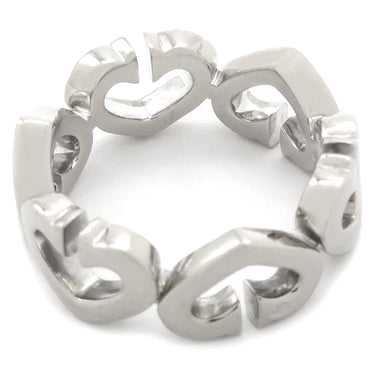 カルティエ Cartier Cハート ダイヤ ホワイトゴールド K18WG ダイヤモンド ＃48(JP8) リング 指輪 750 WG 18金 18K 8号